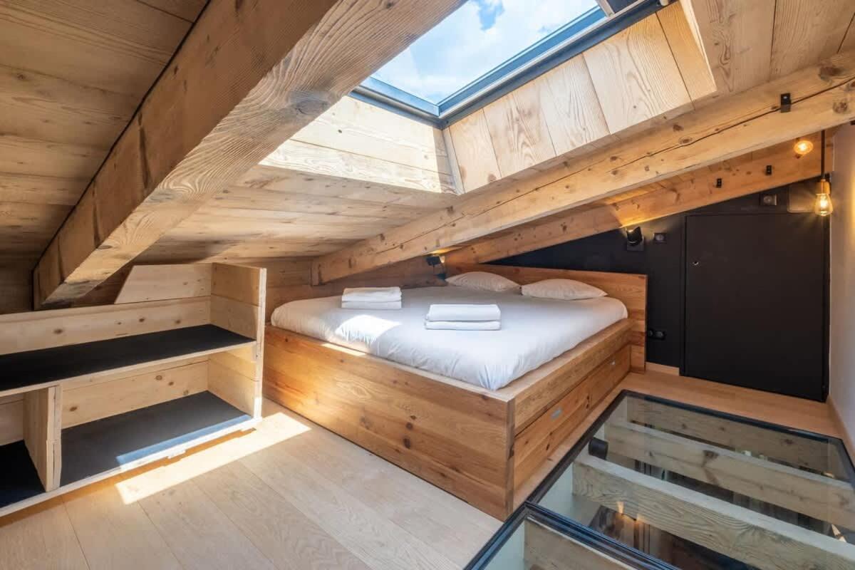 Chalet Racar Pour 4 Personnes, Centre Ville Et Vue Sur La Montagne Chamonix Exteriör bild