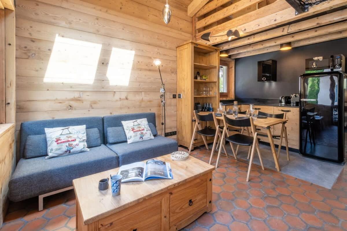Chalet Racar Pour 4 Personnes, Centre Ville Et Vue Sur La Montagne Chamonix Exteriör bild