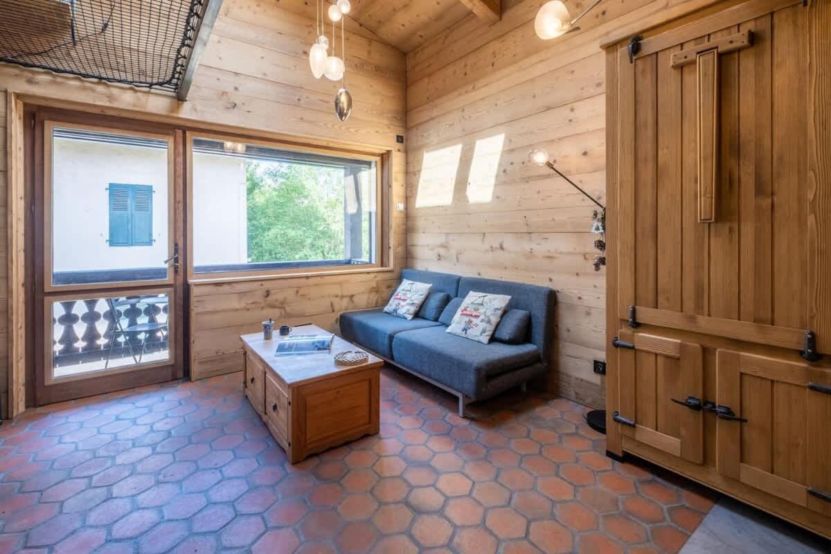 Chalet Racar Pour 4 Personnes, Centre Ville Et Vue Sur La Montagne Chamonix Exteriör bild