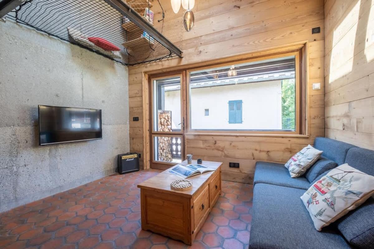 Chalet Racar Pour 4 Personnes, Centre Ville Et Vue Sur La Montagne Chamonix Exteriör bild
